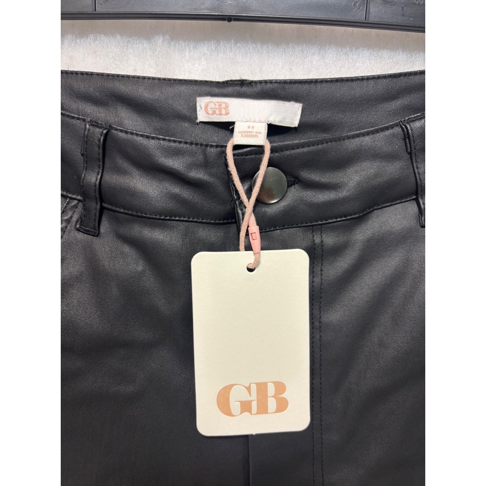 GB Black Faux Leather Skinny Pants High Rise Size 11 GB4576CDN2 NEW - Picture 5 of 11
